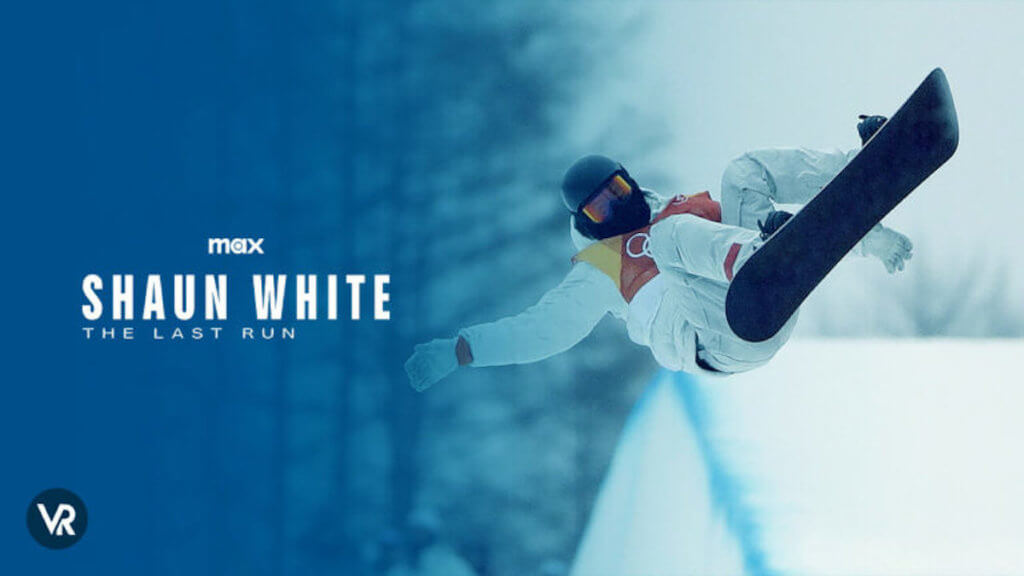 Snowboarder Shaun White in an airborne twist