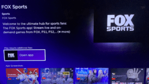 fox sports app on roku tv