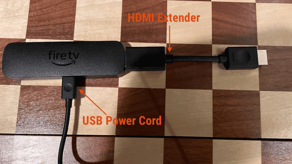 connected dongle and power to Fire TV Stick before connecting Fire TV Stick to TV